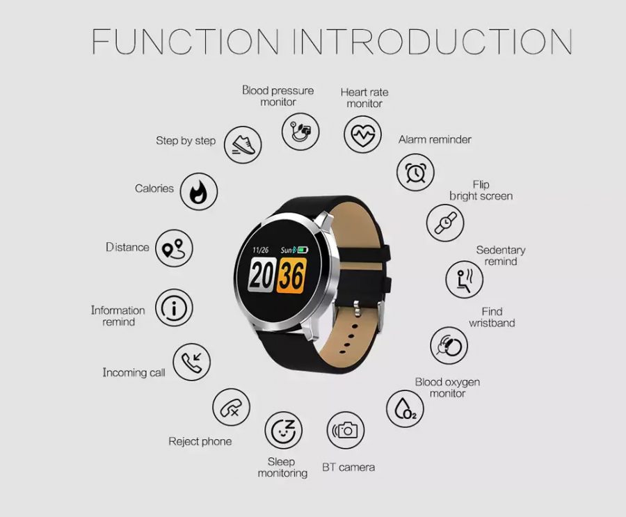 NEWWEAR Q8 Smart Watch smart hodinky funkcie