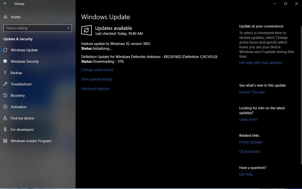 Windows 10 jarna aktualizacia