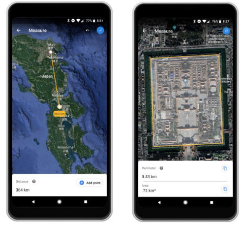 Google Earth meranie vzdialenosti