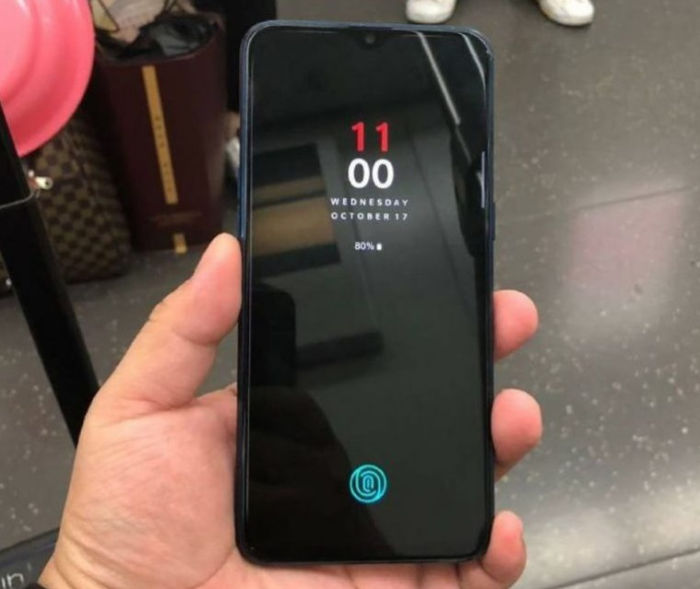 OnePlus 6T skener odtlackov prstov